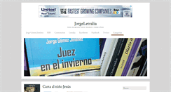 Desktop Screenshot of jorgeletralia.net