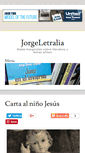 Mobile Screenshot of jorgeletralia.net